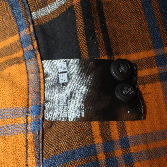 Uniqulo Flannel Checked Long Sleeve Shirt Size M - Picture 9 of 9